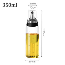 Load image into Gallery viewer, Premium Olive Oil Bottle No Drip Glass Oil Pourer Kitchen Vinegar And Sauce Container Measuring Spout Bottle 350-500ML