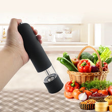 Load image into Gallery viewer, Electric Pepper Grinder Easy Salt Spice Herbal Containers with LED Lights for Easy Cleaning Home Kitchen Cooking BBQ Tools