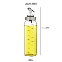 Load image into Gallery viewer, Kitchen Olive Oil Dispenser Cooking Oil Sprayer Glass Vinegar Cruet 6oz 10oz 17oz Olive bottle Vinegar Dispenser Oil Container