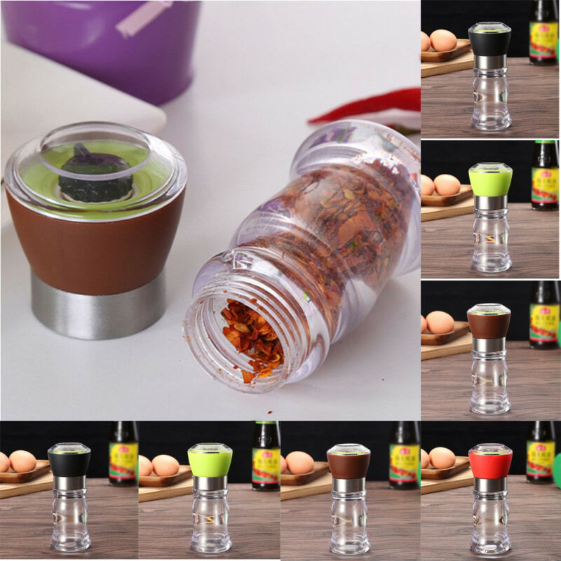 Salt Pepper Mill Grinder Pepper Grinders Shaker Spice Container Seasoning Condiment Jar Holder Kitchen Grinding Bottles Tools