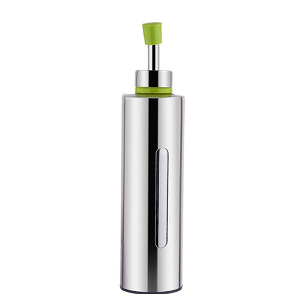 Eco-friendly Stainless Steel Home Container All Purpose Visual Tools Bottle Round Shape Leakproof Oil With Cover