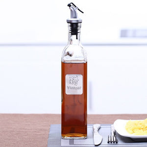 Convenient Oil Bottle 500ml Vinegar Storage Bottles Bar Leakproof Oil Sprayer Glass High-Capacity Liquid Container Dinnerware