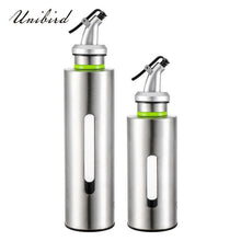 Load image into Gallery viewer, Unibird Kitchen Oil Bottle Stainless Steel Gravy Boats Leak-Proof Suace Vinegar Cruet Storage Dispenser Olive Oil Container