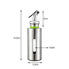 Load image into Gallery viewer, Unibird Kitchen Oil Bottle Stainless Steel Gravy Boats Leak-Proof Suace Vinegar Cruet Storage Dispenser Olive Oil Container